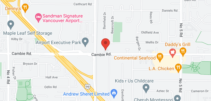 map of 12 11111 CAMBIE ROAD